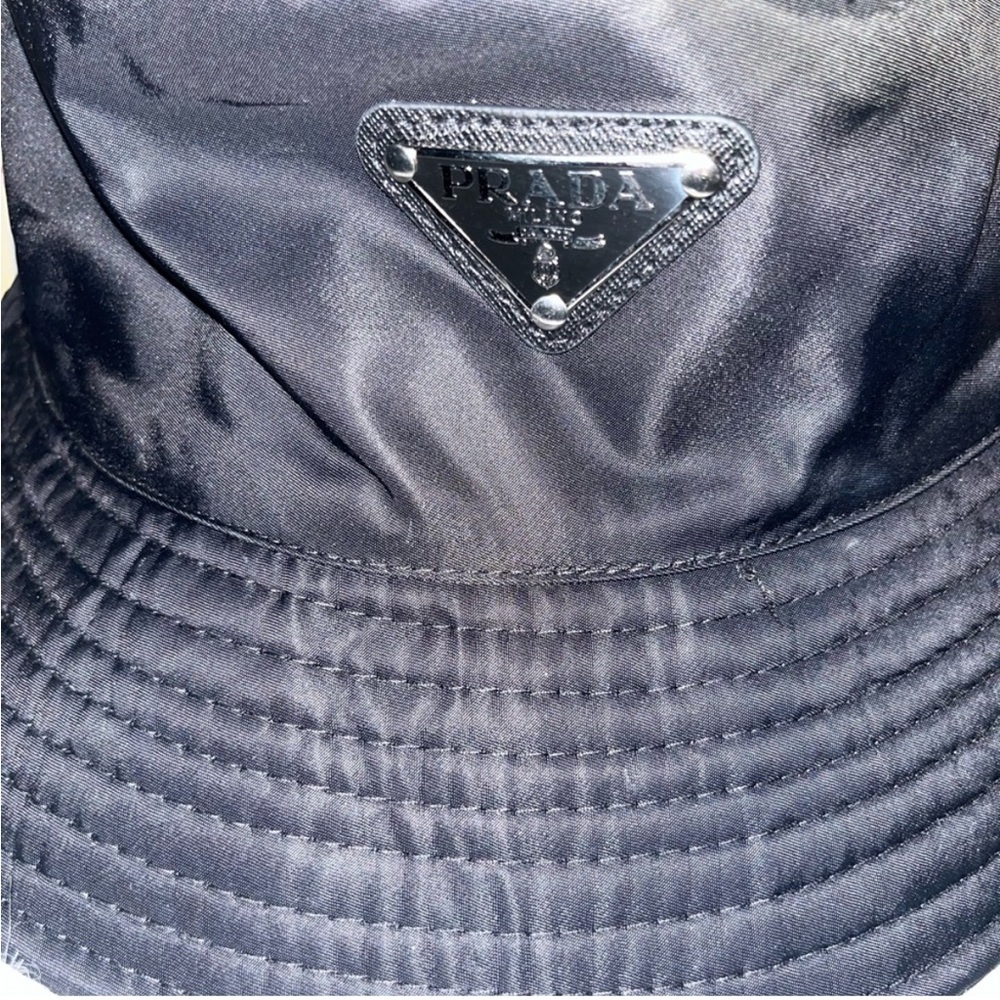 Prada Black Bucket Hat with Water-Resistant Fabric. AS IS !! - Picture 2 of 3
